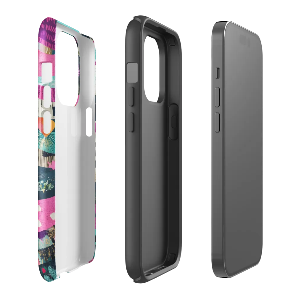 Whimsical Journey Through a Vibrant Landscape | Phone Case |  14 Pro | Tough Case | Glossy