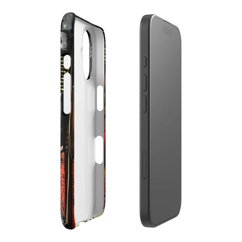 Nocturnal Cityscape: The Hidden Alley | Phone Case |  16 | Snap Case | Matte