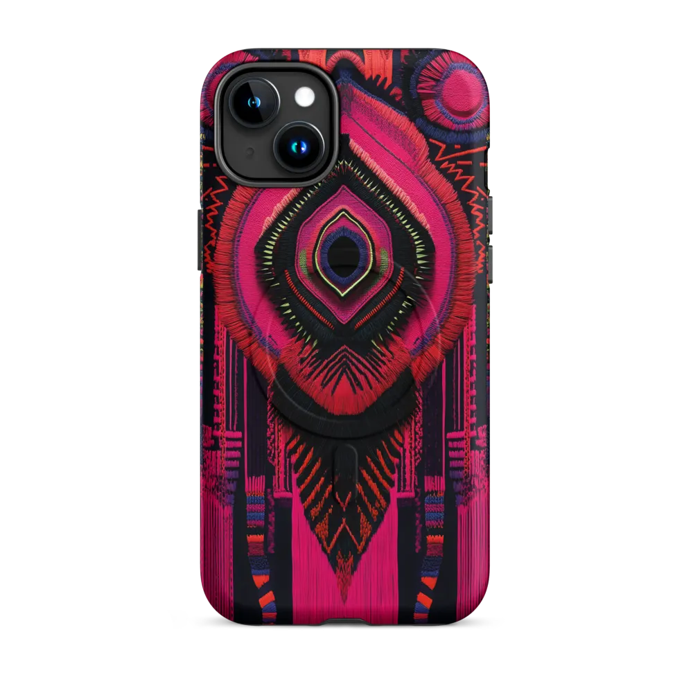 Neon Medallion — Central Weave