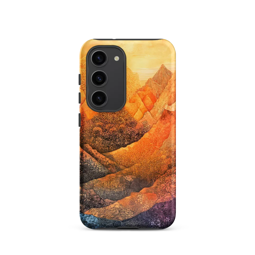 Serene Peaks of Color