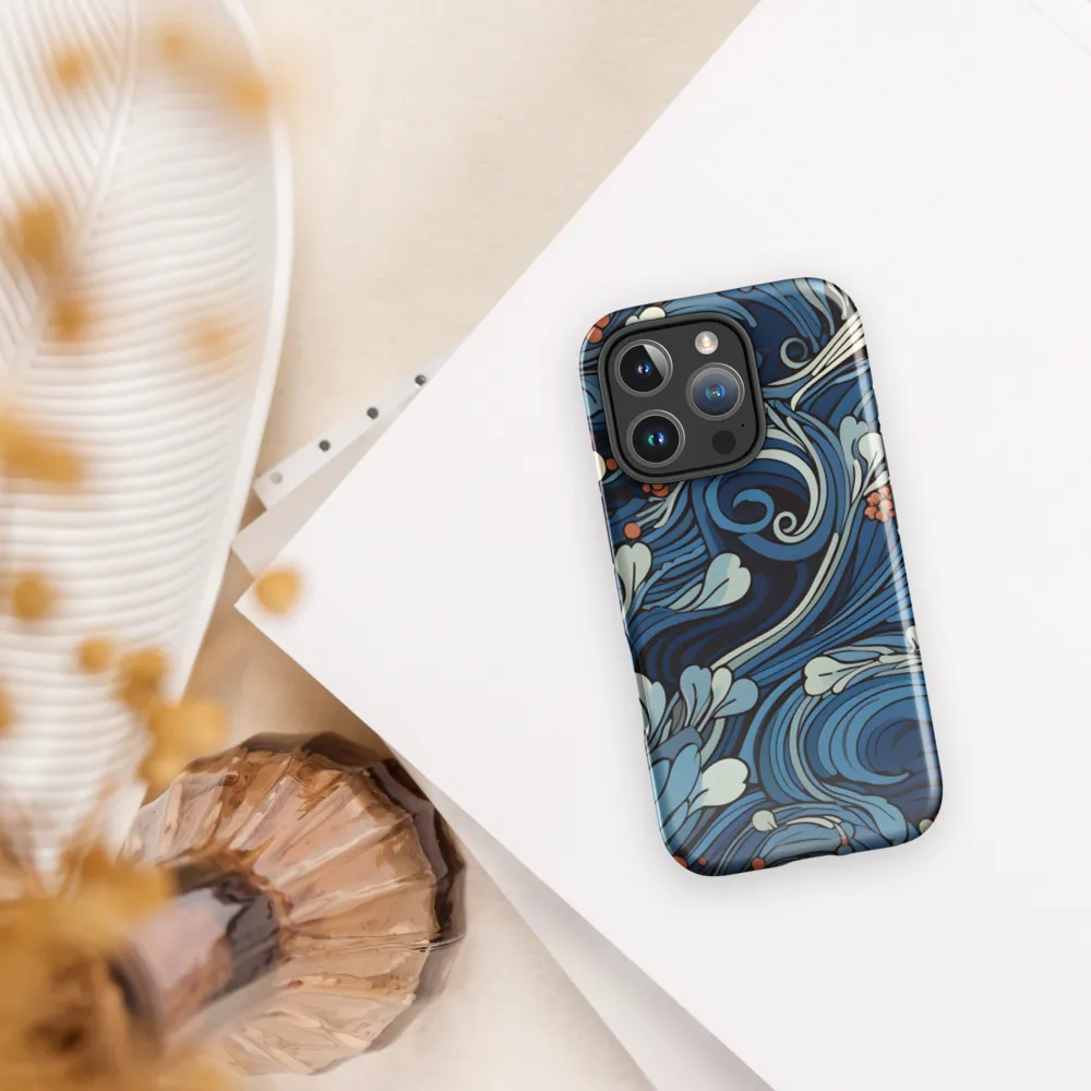 Nature's Elegance: An Oceanic Tapestry | Phone Case |  16 Pro | Tough Case | Glossy