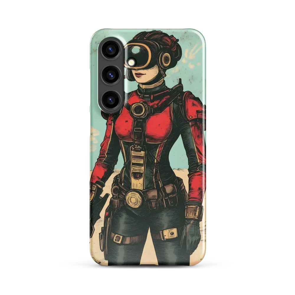 Futuristic Explorer: A Steampunk Adventure | Phone Case |  S24 Plus | Snap Case | Glossy