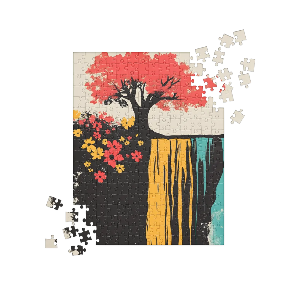 Serene Cascade of Colors | Jigsaw Puzzle | 252 pieces