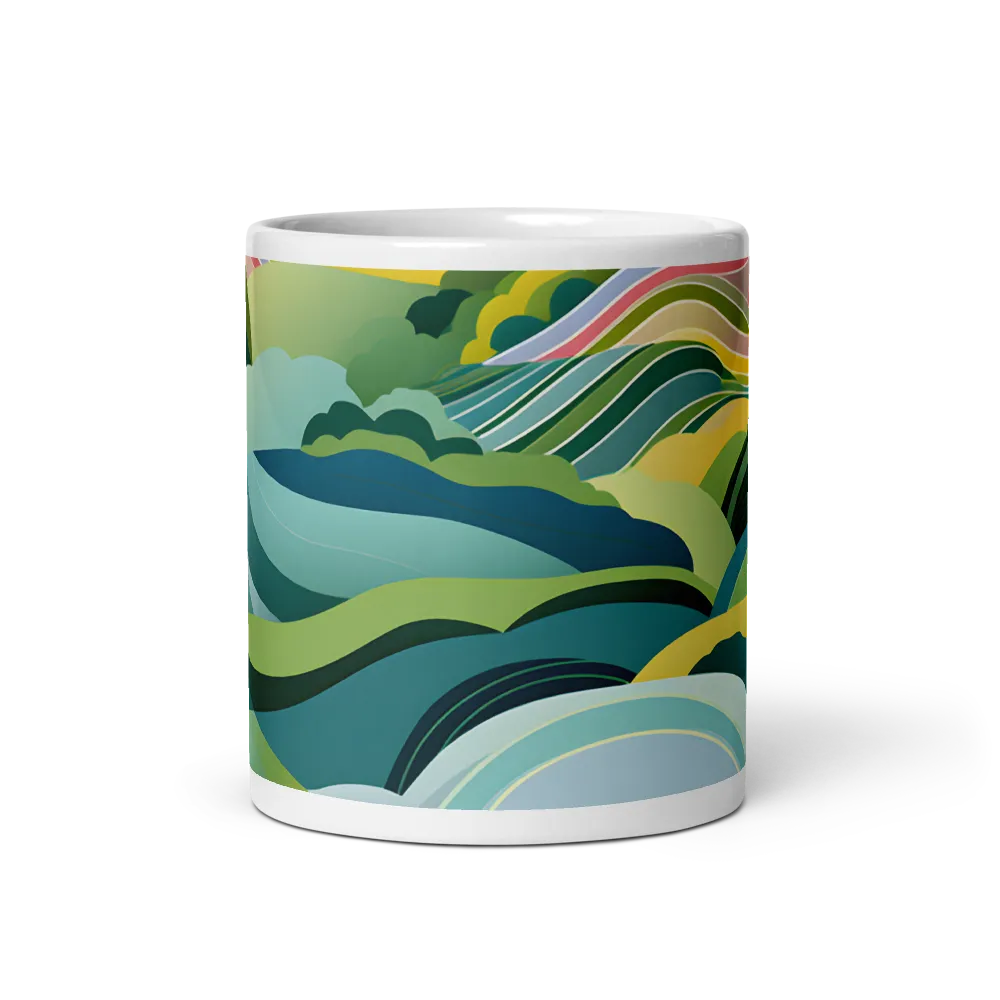 Waves of Serenity | Mug with White inside | 11 oz