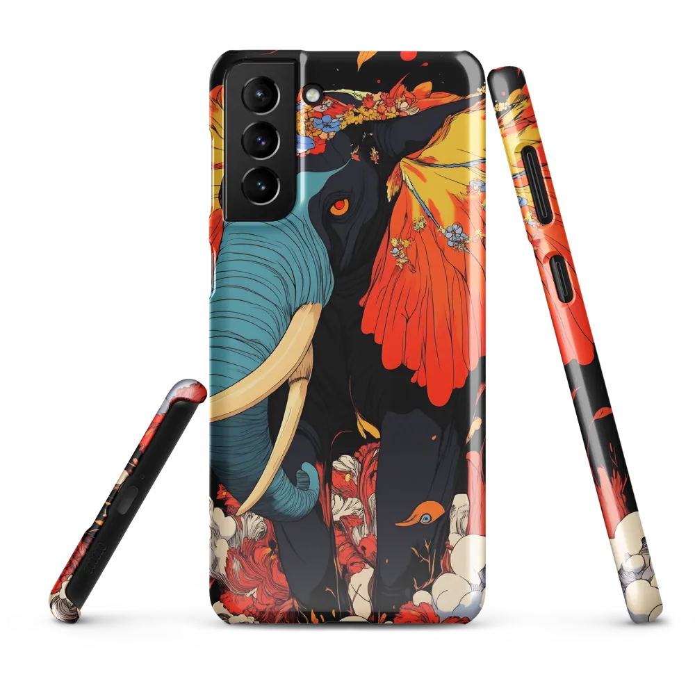 Majesty of the Floral Elephant | Phone Case |  S21 Plus | Snap Case | Glossy