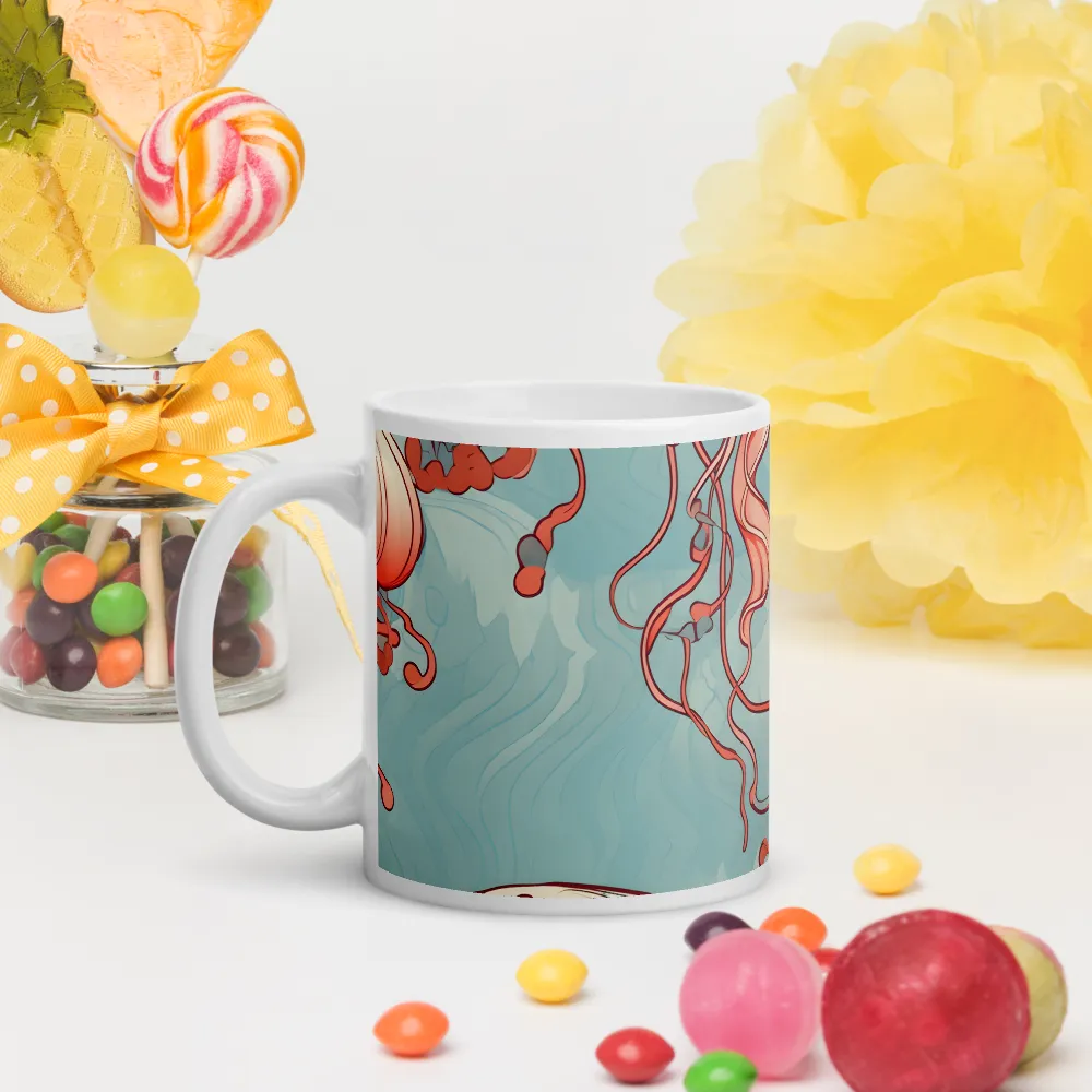 Ethereal Dance of Jellyfish | Mugs | Multiple Sizes & Colors