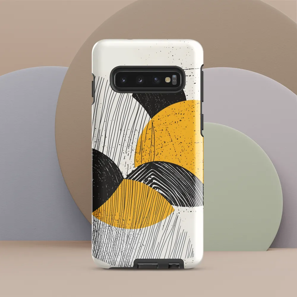 Dynamic Harmony in Black and Yellow