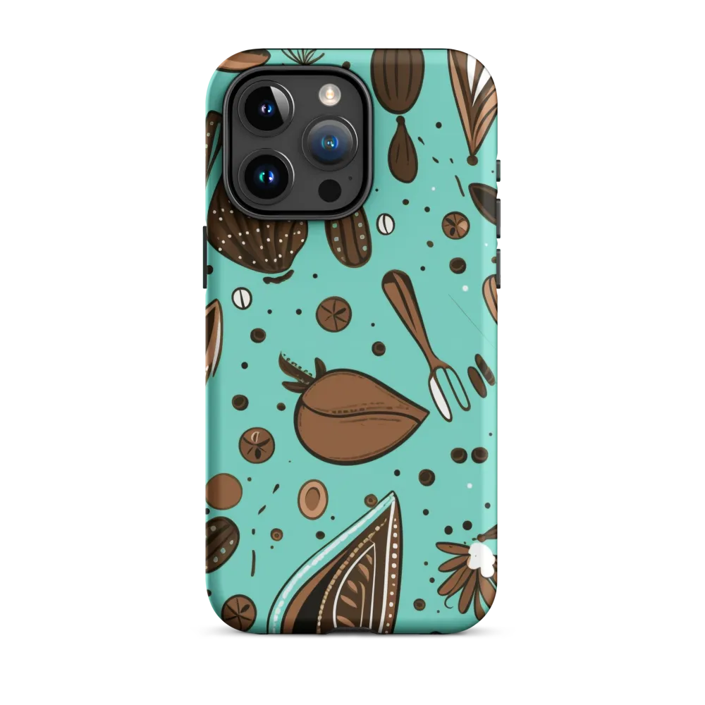 Whimsical Culinary Print | Phone Case |  15 Pro Max | Tough Case | Matte