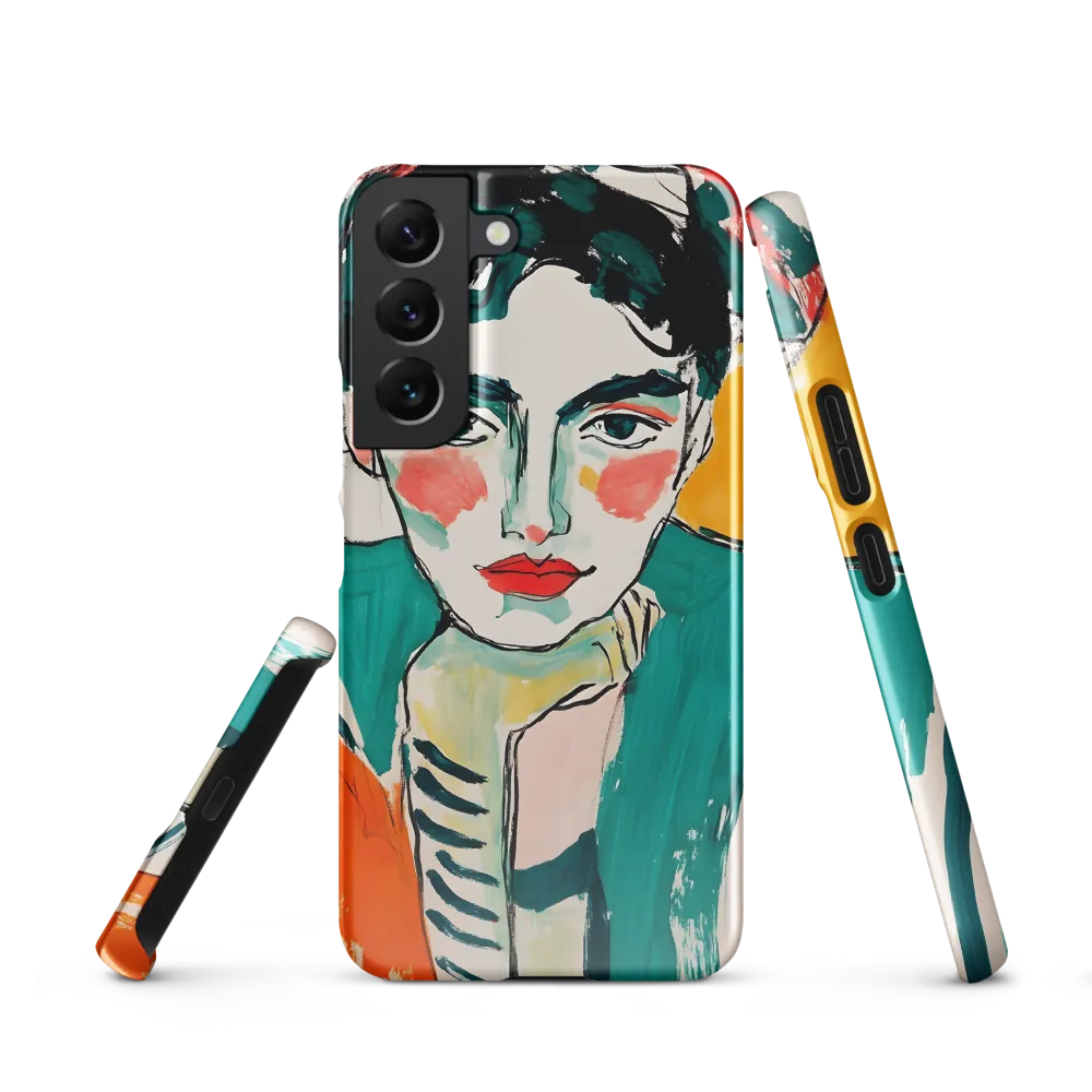 Contemplative Portrait in Bold Hues
