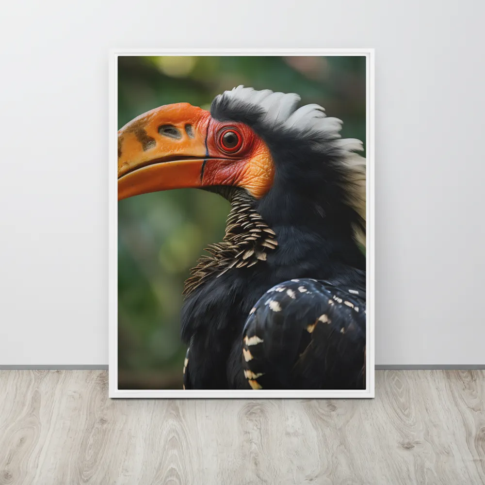 Majesty of the Hornbill | Canvas with White Frame | 24″×32″