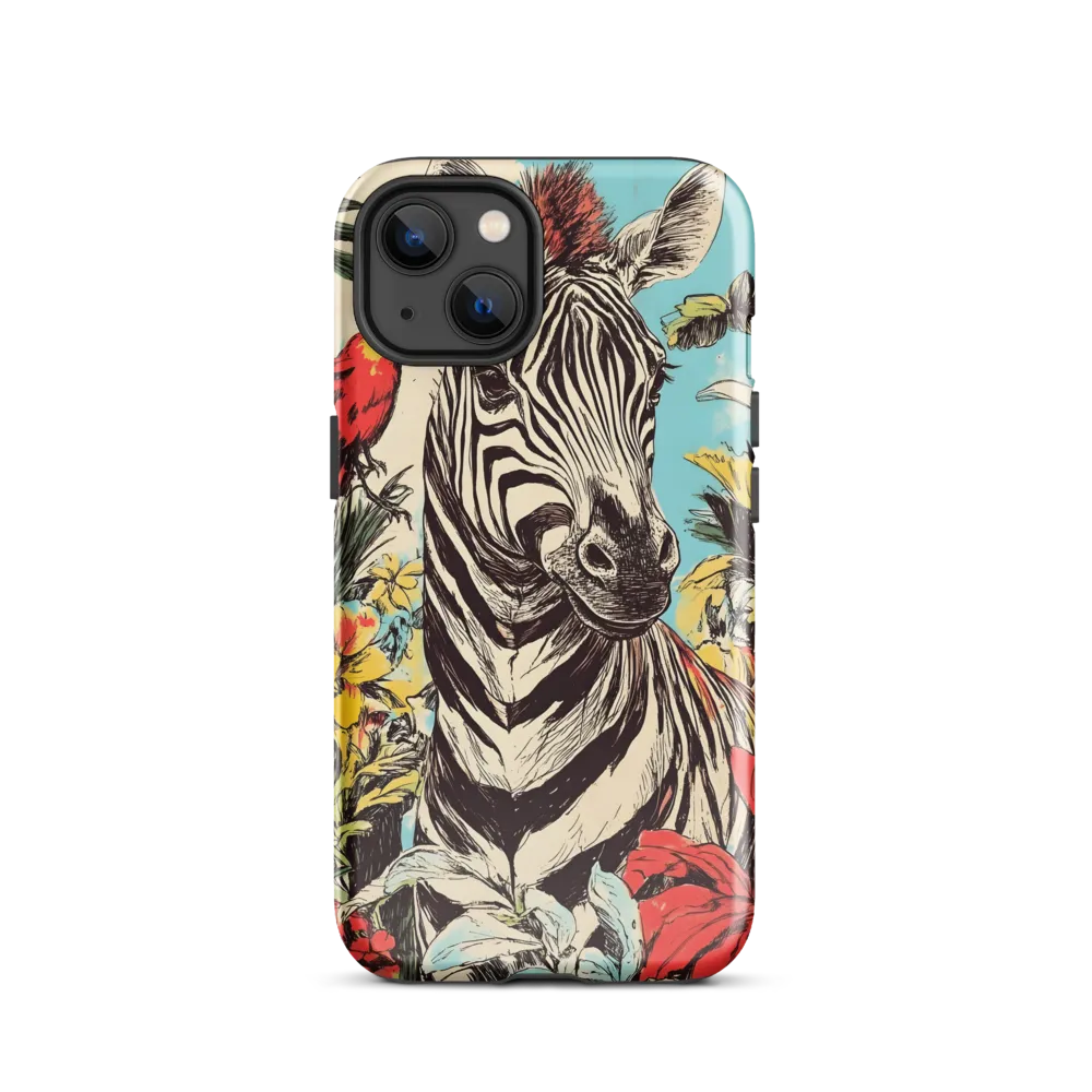 Zebra in Tropical Reverie