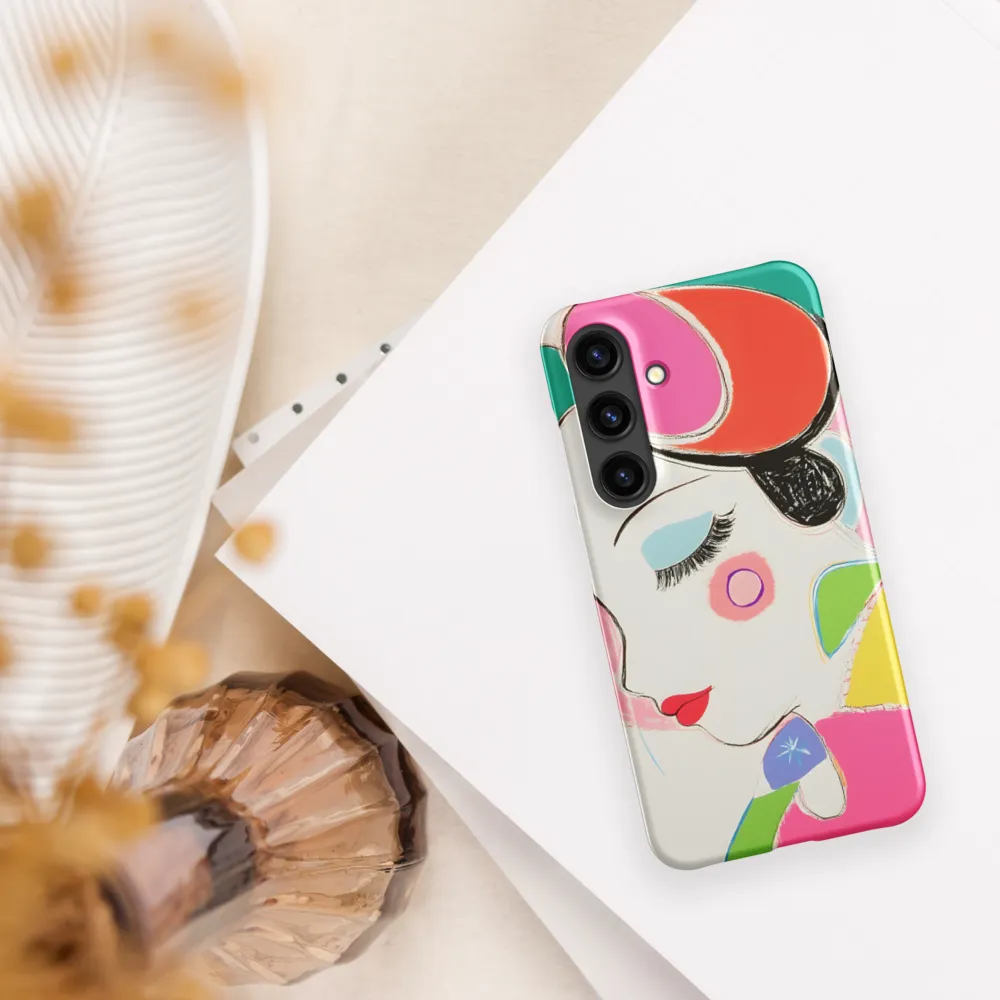 Whimsical Portrait in Colorful Abstraction
