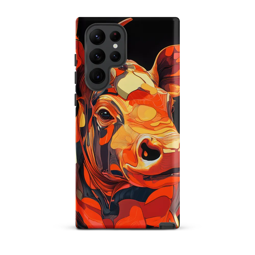 Modern Serenade: The Vibrant Cow