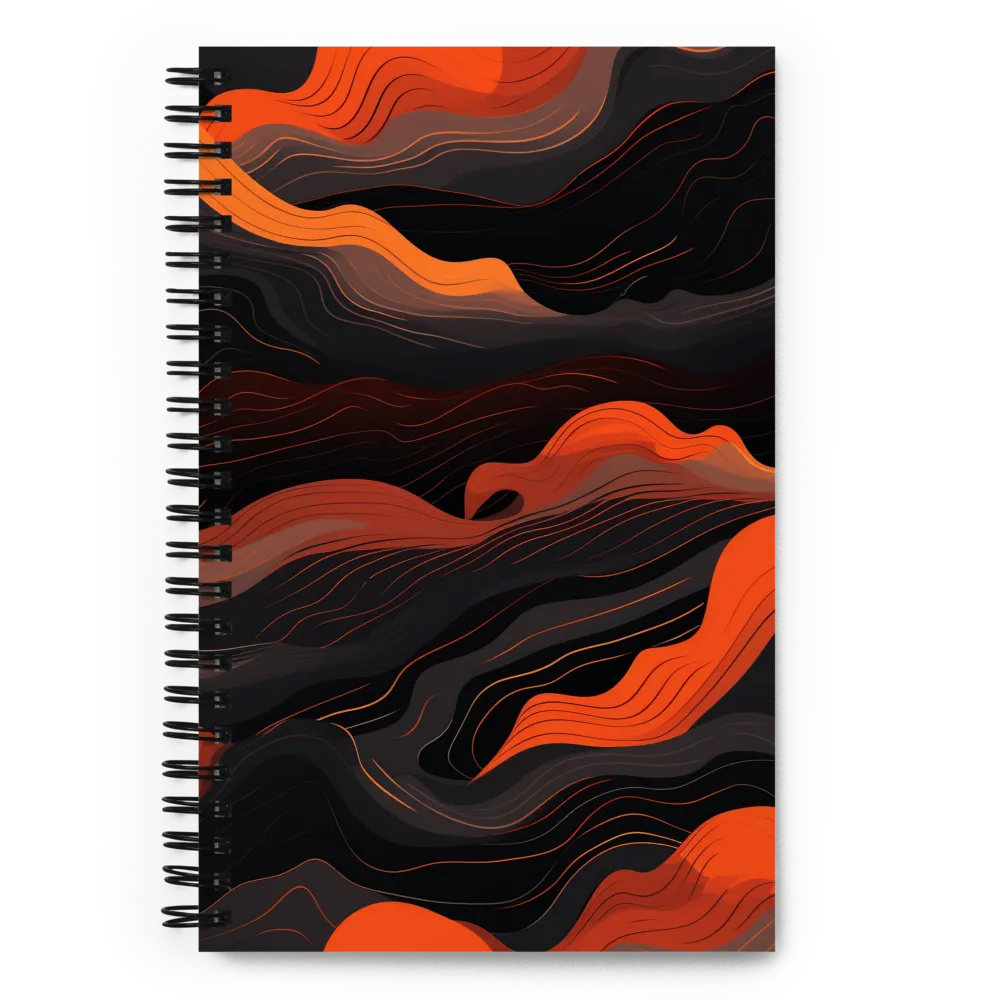 Dynamic Waves of Color | Spiral Notebook