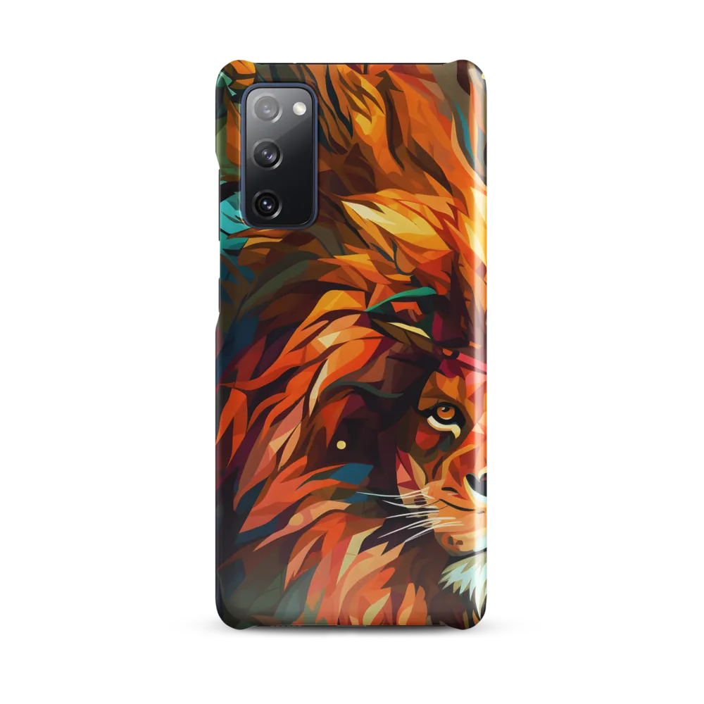 Majestic Gaze: The Polygonal Lion