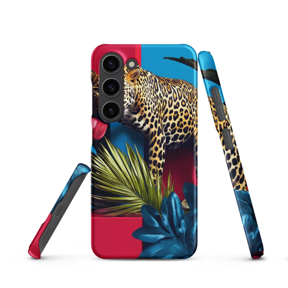 Playful Leopard in Vibrant Paradise