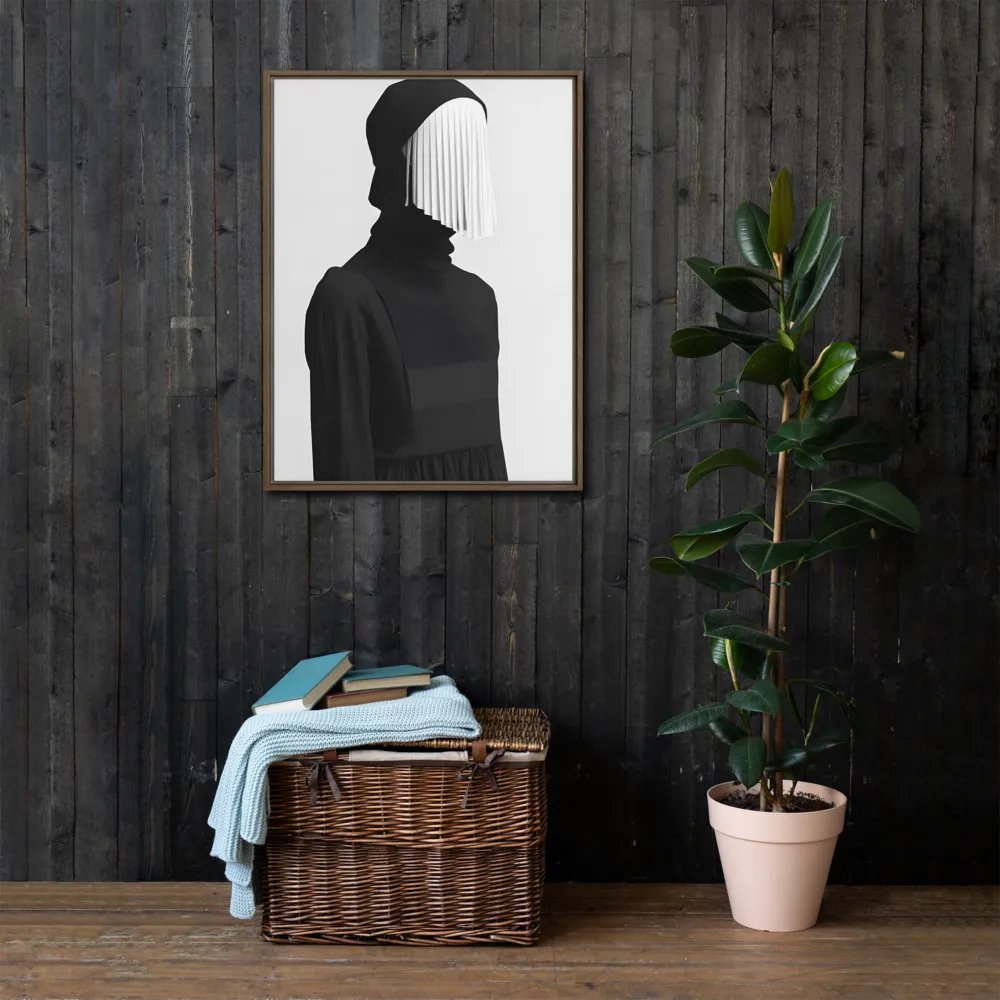 Veil of Mystery | Canvas with Brown Frame | 24″×32″