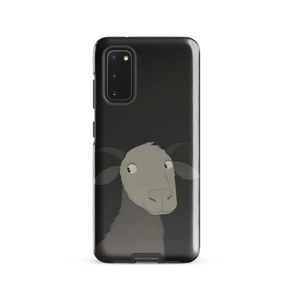 Whimsical Goat in Darkness