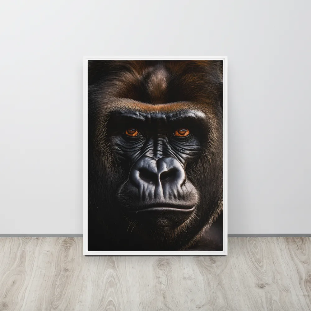 Majestic Gaze | Canvas with White Frame | 20″×28″