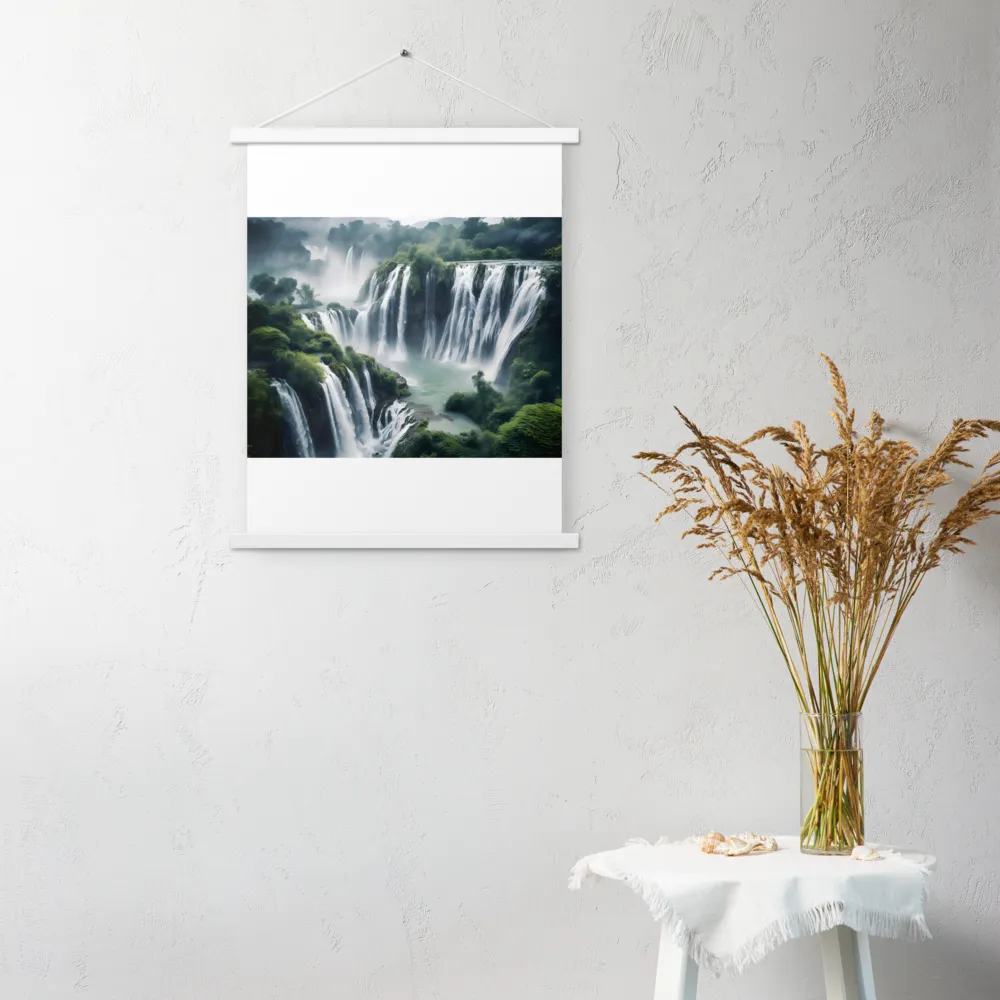 Whispers of the Cascades | Poster With White Wood Hanger | 18″×24″