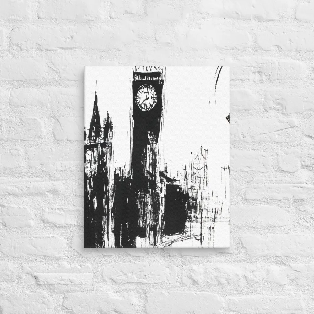 Clock Tower in Motion | Canvas | 16″×20″