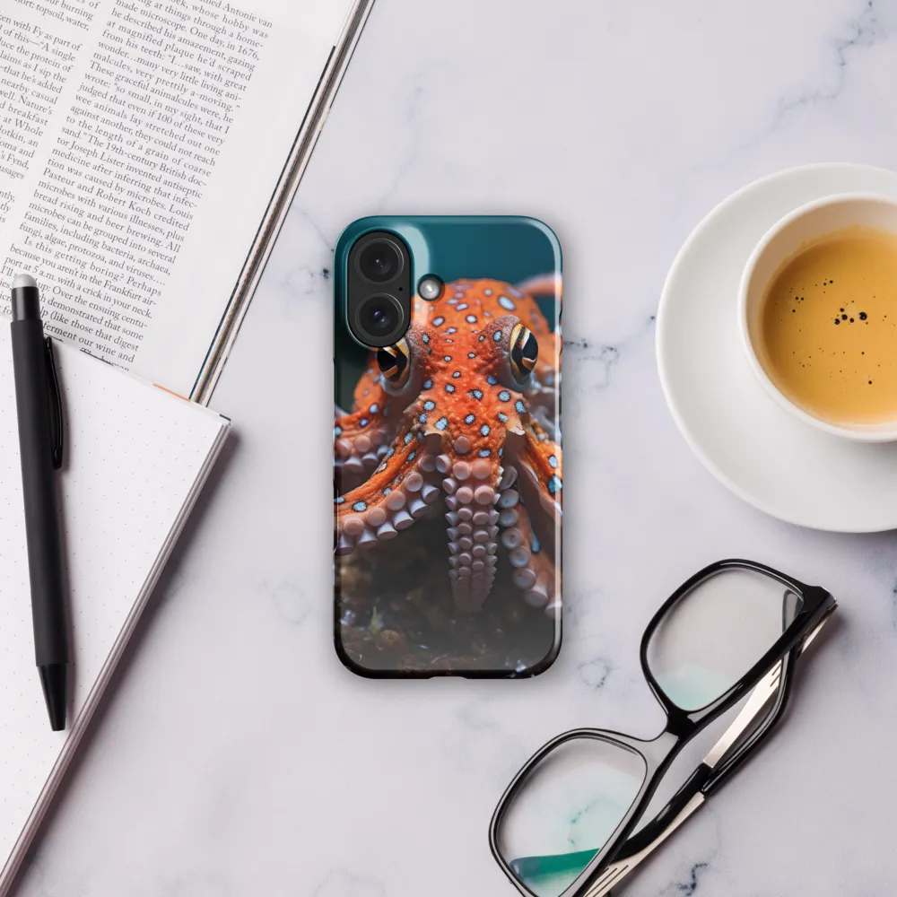 Curiosity of the Deep: The Orange Octopus | Phone Case |  16 | Snap Case | Glossy