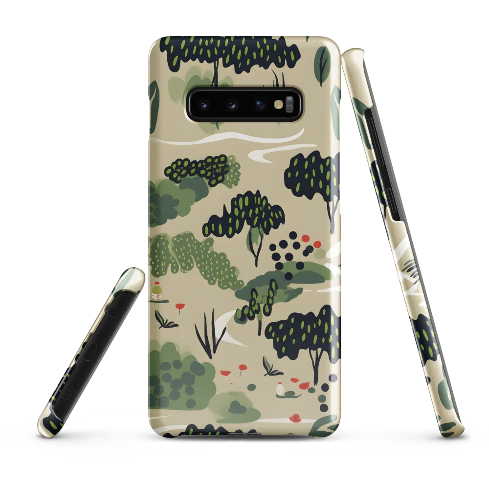 Harmony in Nature: A Whimsical Tapestry | Phone Case |  S10 Plus | Snap Case | Glossy