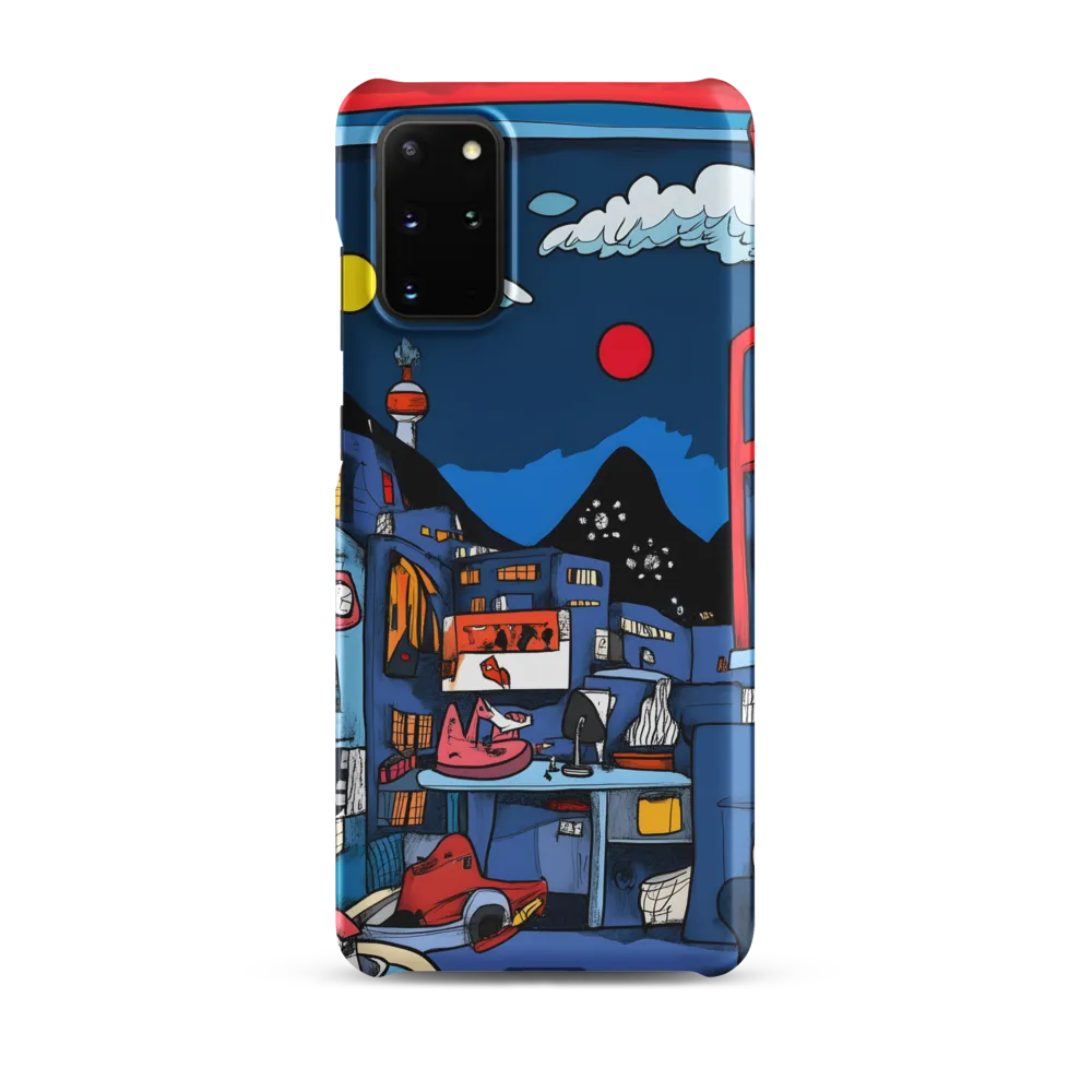 Whimsical Cityscape at Night