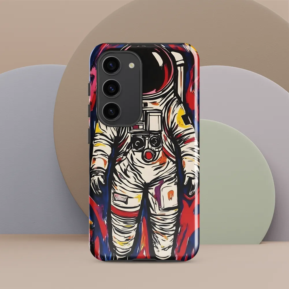 Astronaut in Chromatic Flux