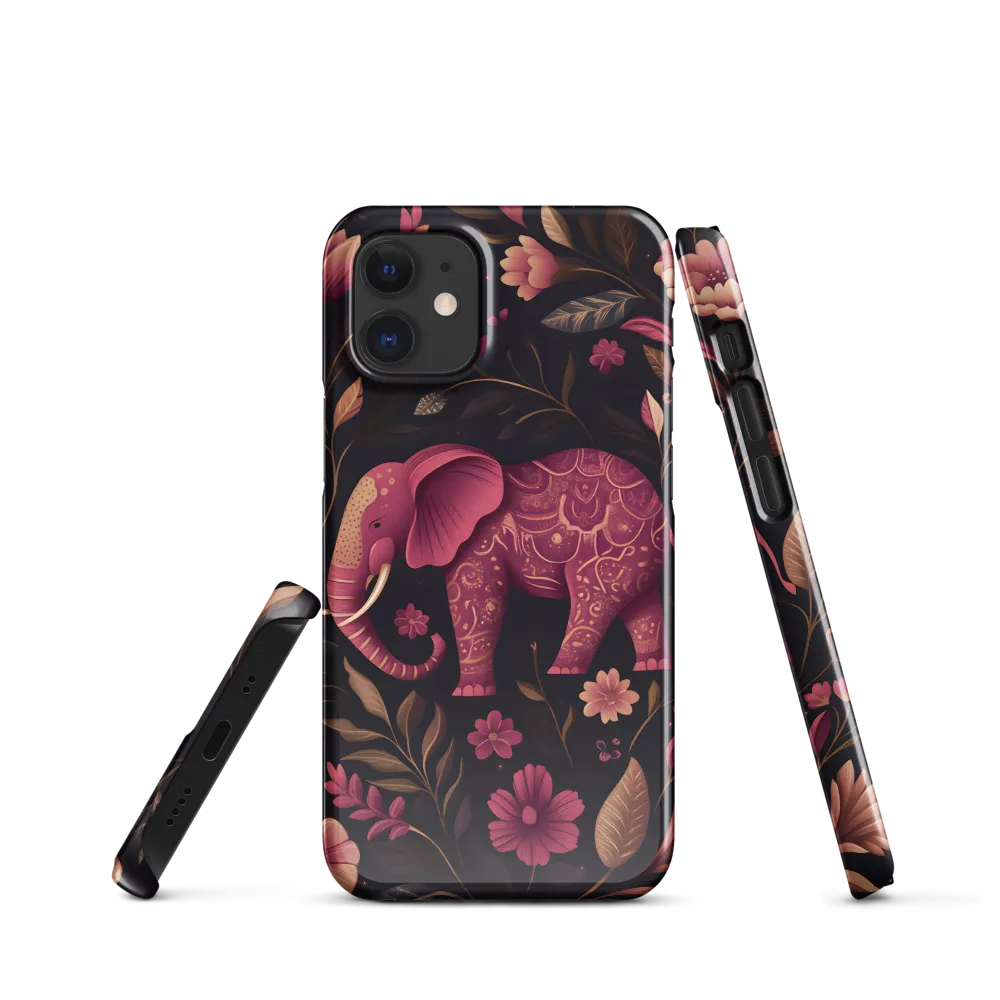 Paisley Elephant in Pink and Gold