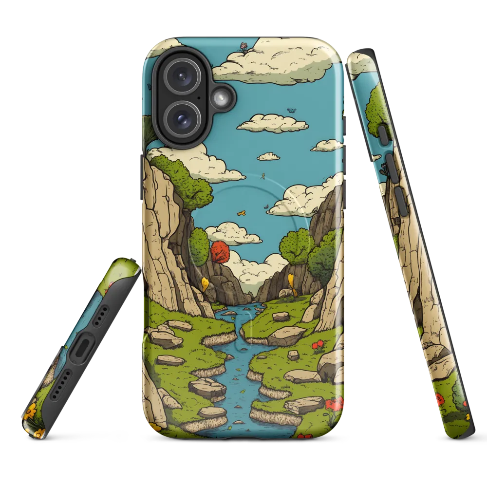 Whimsical Serenity: A Canyon Landscape