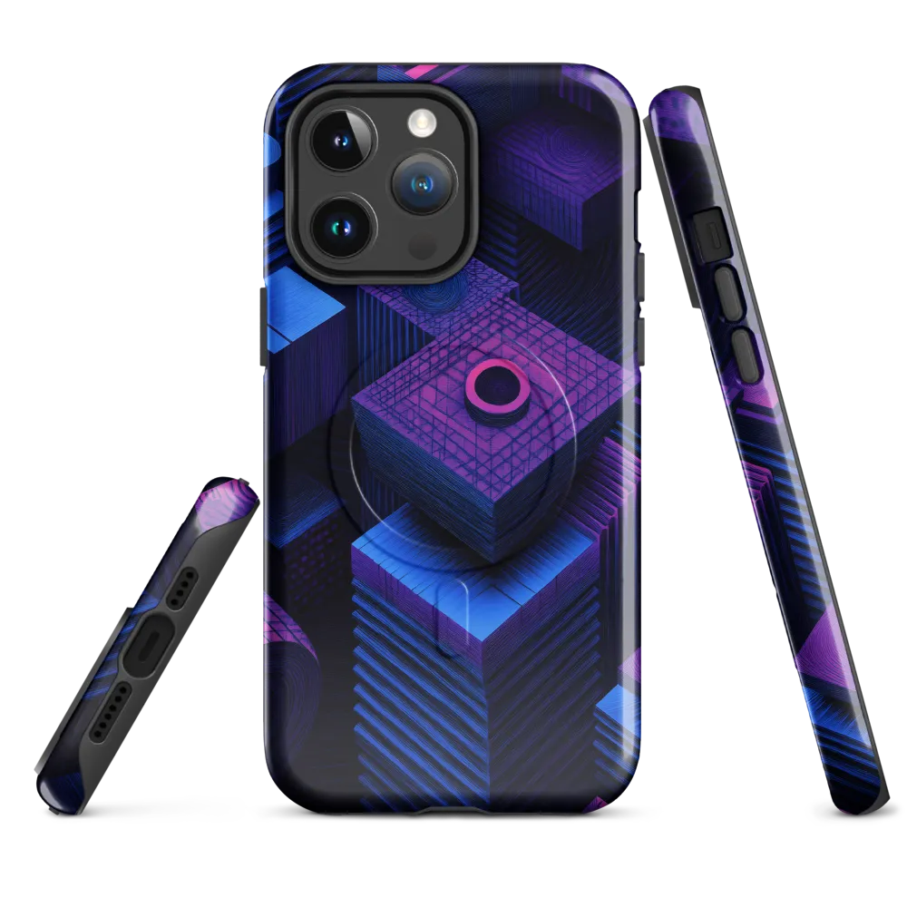 Geometric Dreams in Blue and Purple
