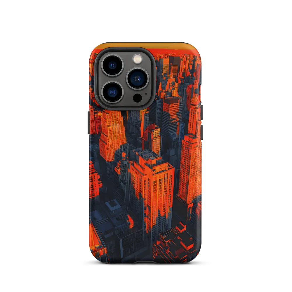 Urban Dawn: A Digital Ode to Skyscrapers | Phone Case |  13 Pro | Tough Case | Matte