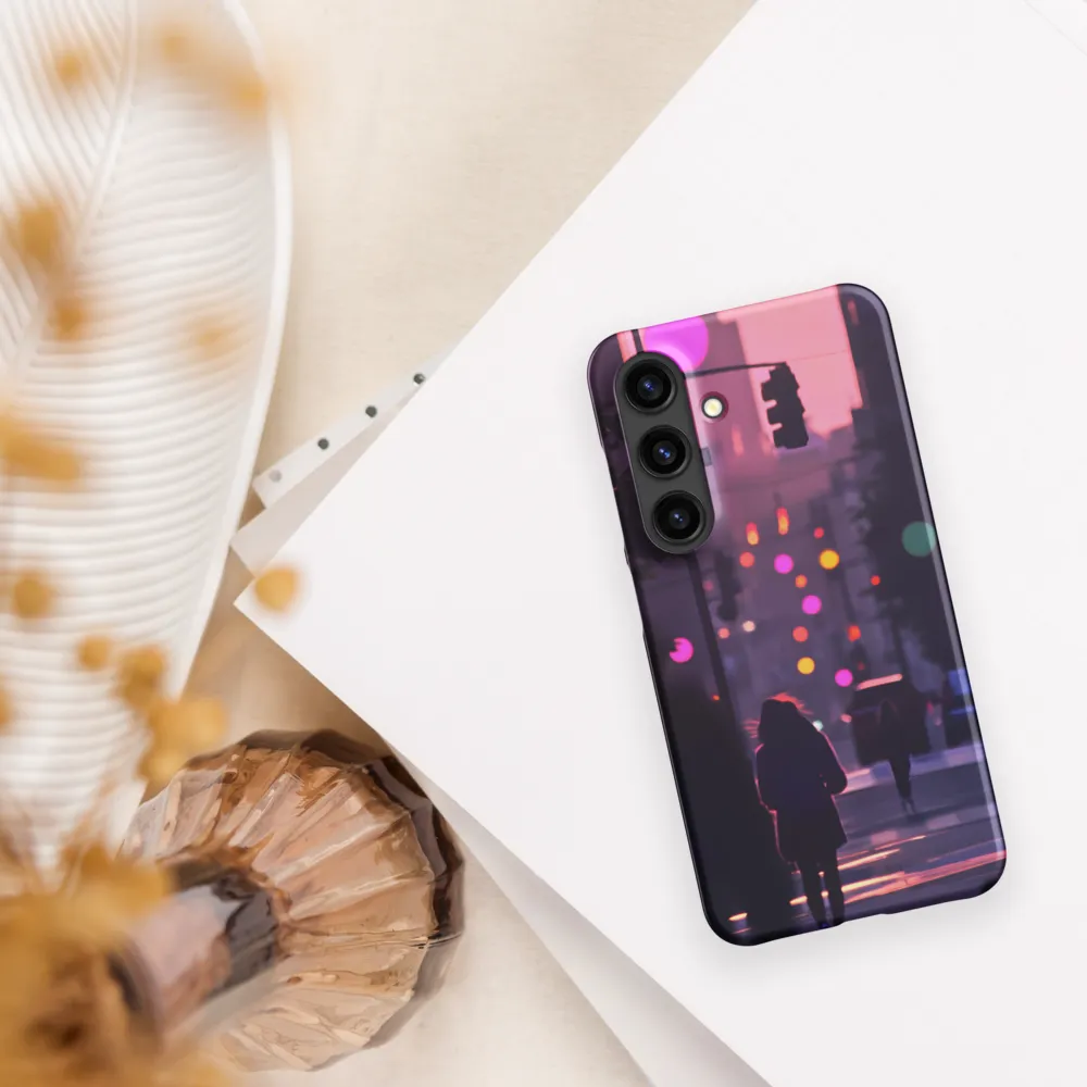 City Silhouettes at Dusk | Phone Case |  S24 | Snap Case | Matte