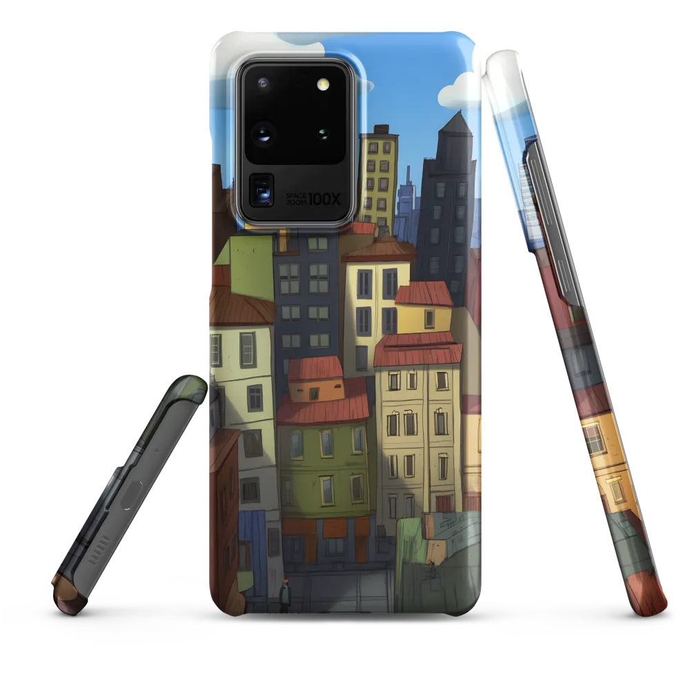 Urban Symphony: A Colorful Cityscape | Phone Case |  S20 Ultra | Snap Case | Matte