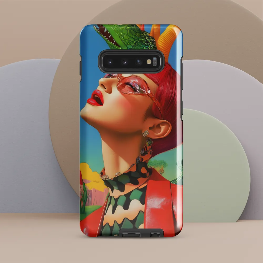 Whimsical Fantasy: A Surreal Portrait | Phone Case |  S10 Plus | Tough Case | Glossy