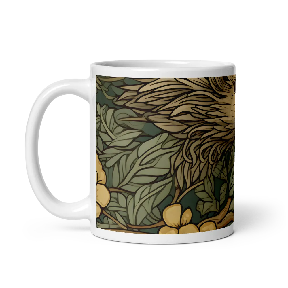 Whimsical Hedgehog Garden | Mug with White inside | 11 oz