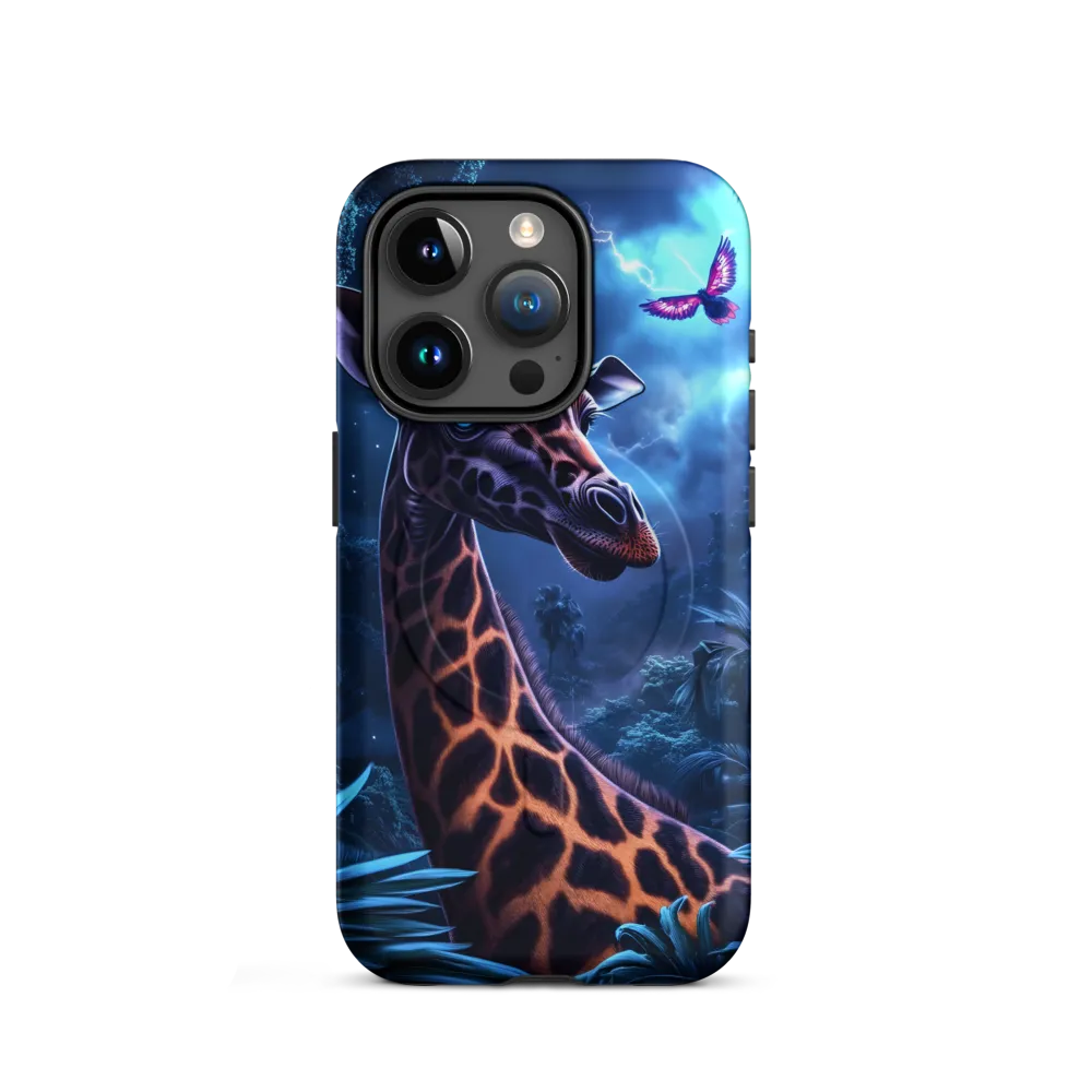 Mystical Giraffe in Twilight Jungle
