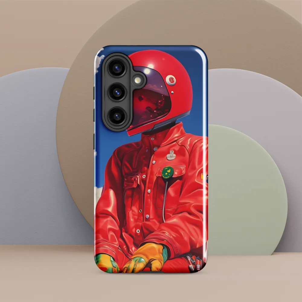 Astronaut in Crimson