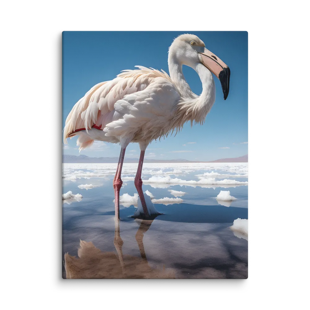 Graceful Solitude of a Flamingo