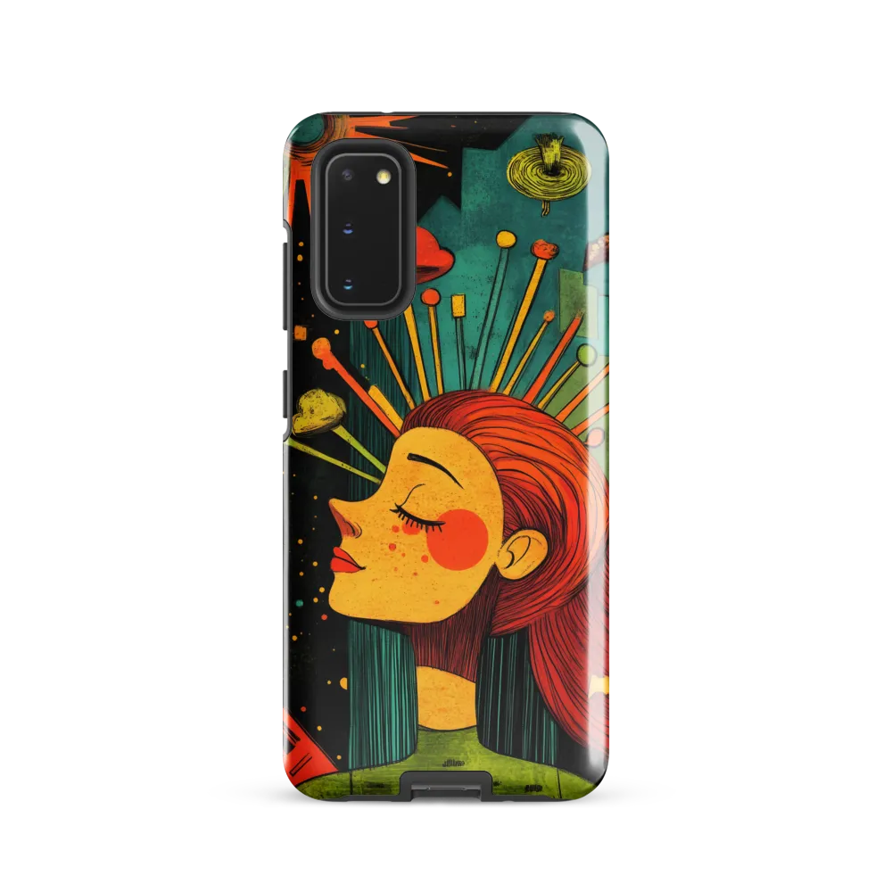 Cosmic Dreams: A Surreal Reflection | Phone Case |  S20 | Tough Case | Glossy