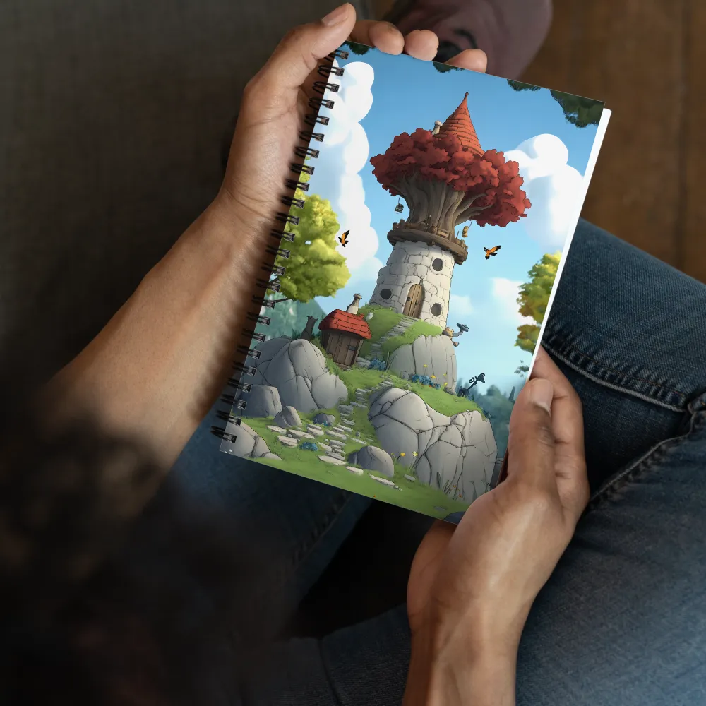 Enchanted Tower of Whimsy | Spiral Notebook