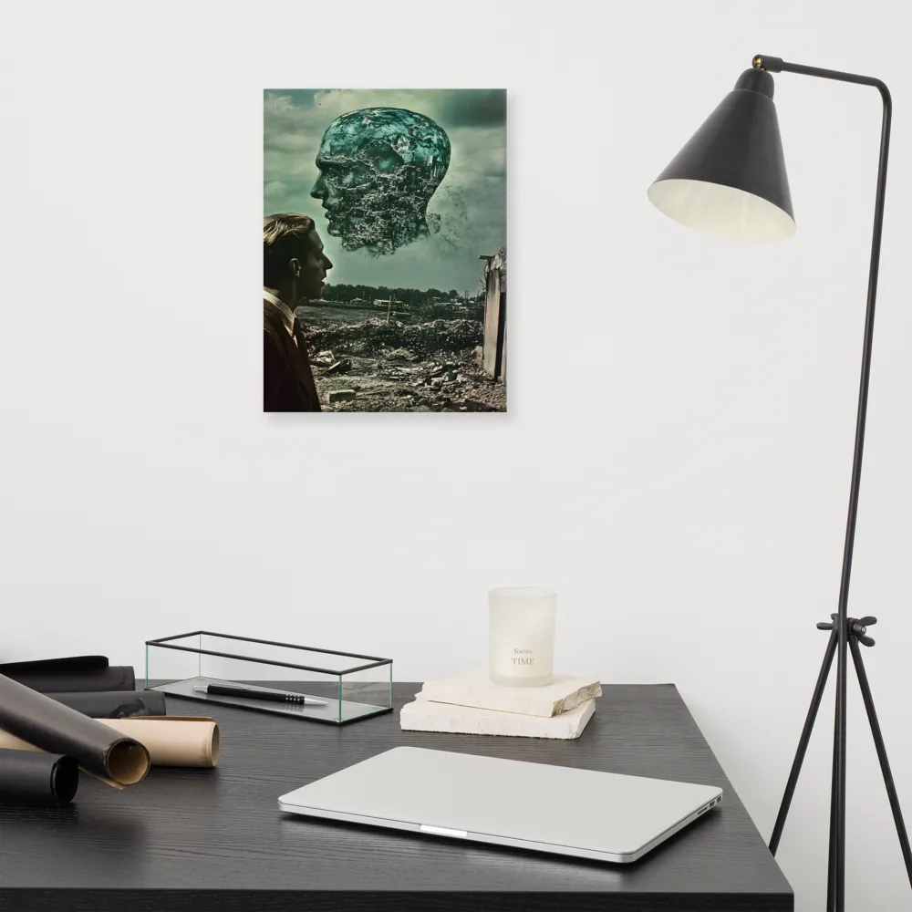 Ethereal Reflections: Identity in a Fragmented World | Canvas | 12″×16″
