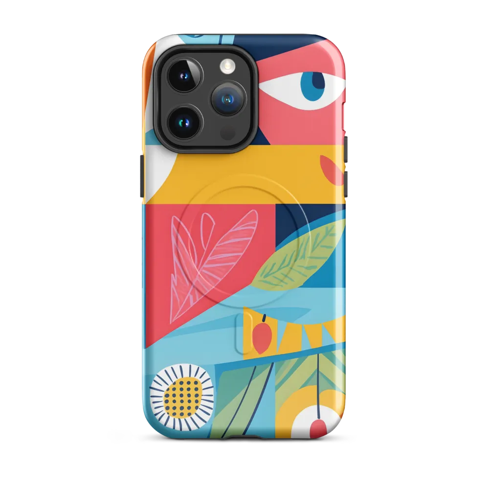 Vibrant Geometric Visage