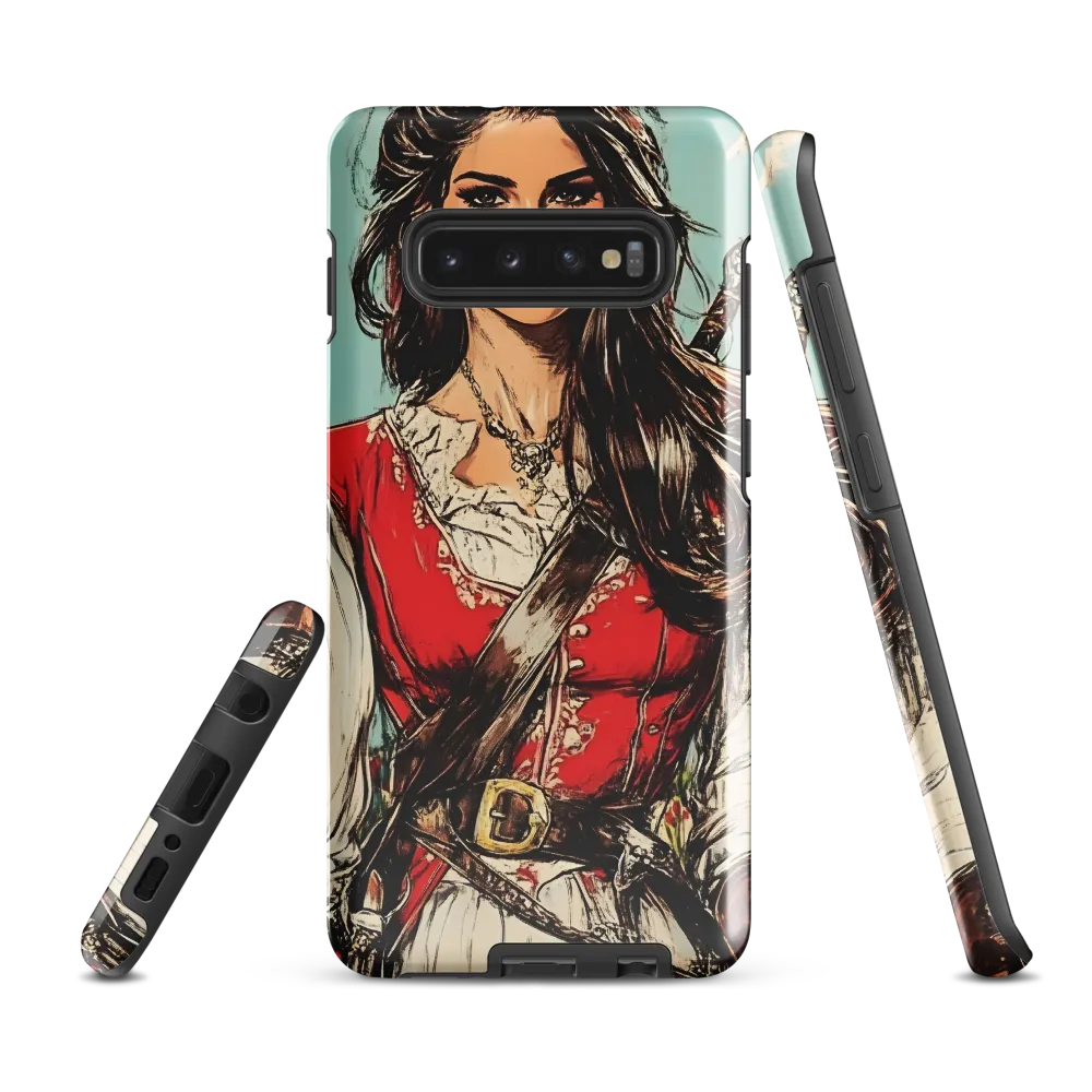 Fearless Pirate Queen | Phone Case |  S10 Plus | Tough Case | Glossy