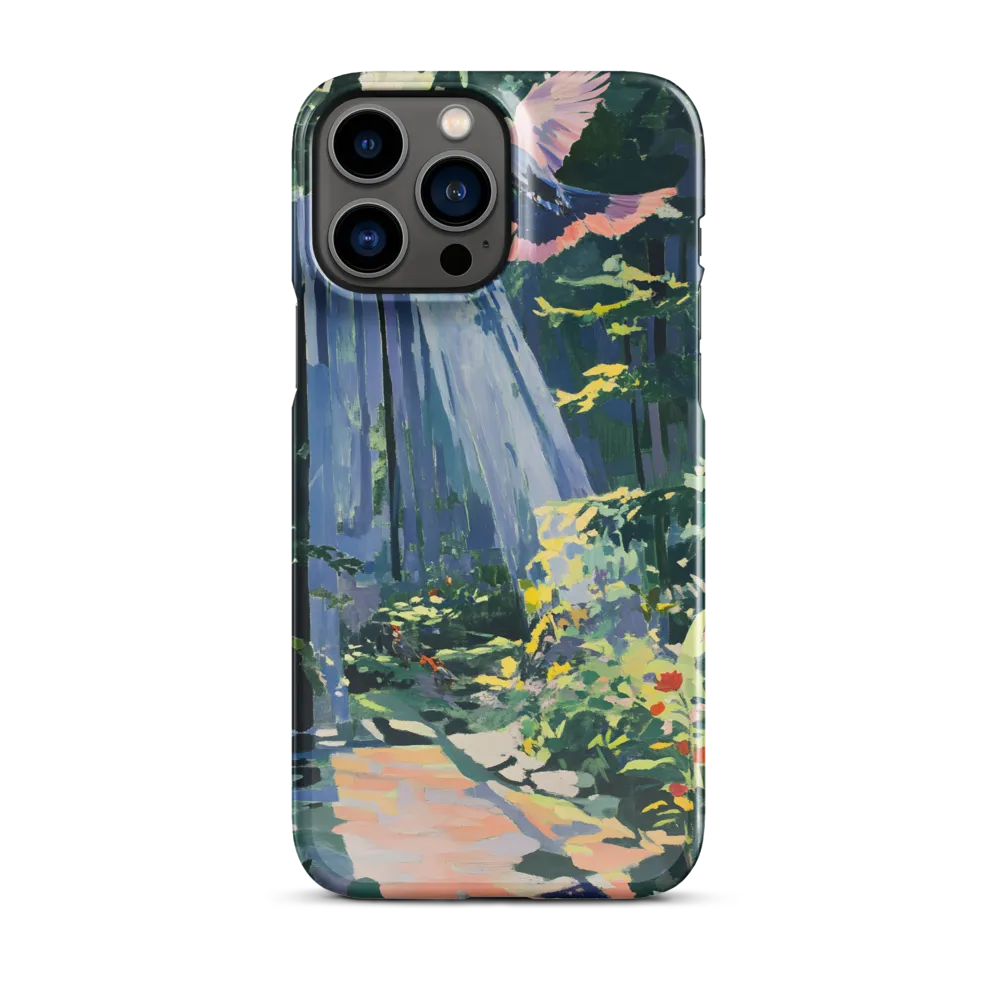 Flight of Light: A Serene Forest | Phone Case |  13 Pro Max | Snap Case | Glossy
