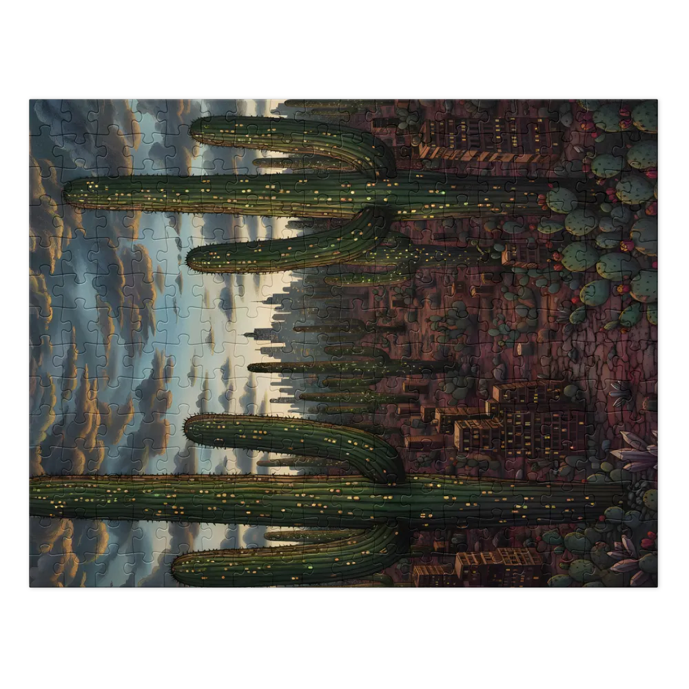 Desert Metropolis 
 Jigsaw Puzzle in Tin Box