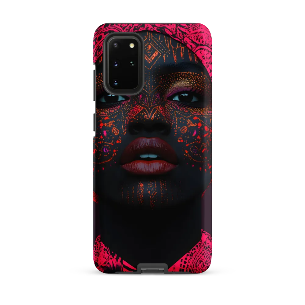 Neon Adornments: A Portrait of Cultural Expression