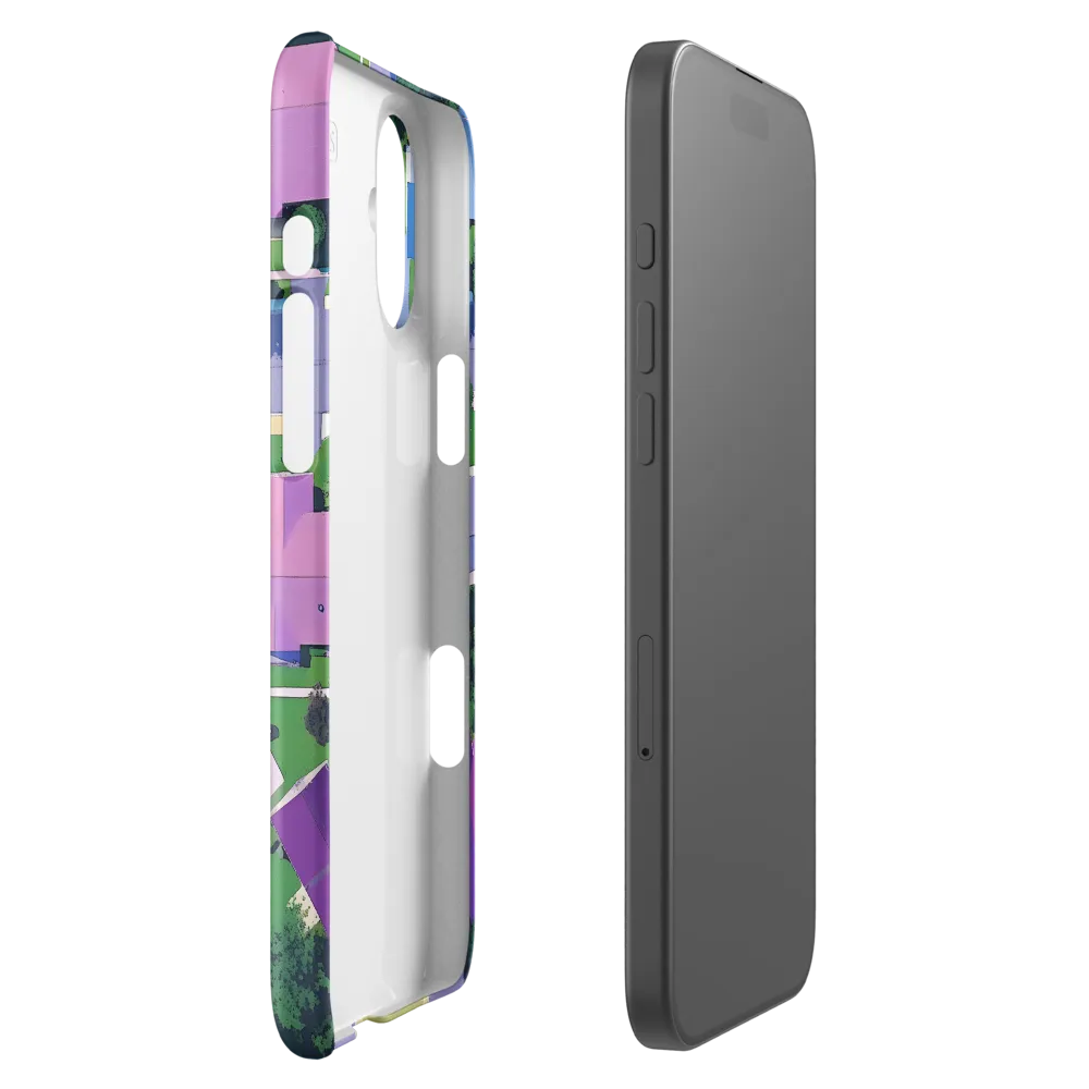 Aerial Harmony: Suburban Crossroads | Phone Case |  16 Plus | Snap Case | Glossy