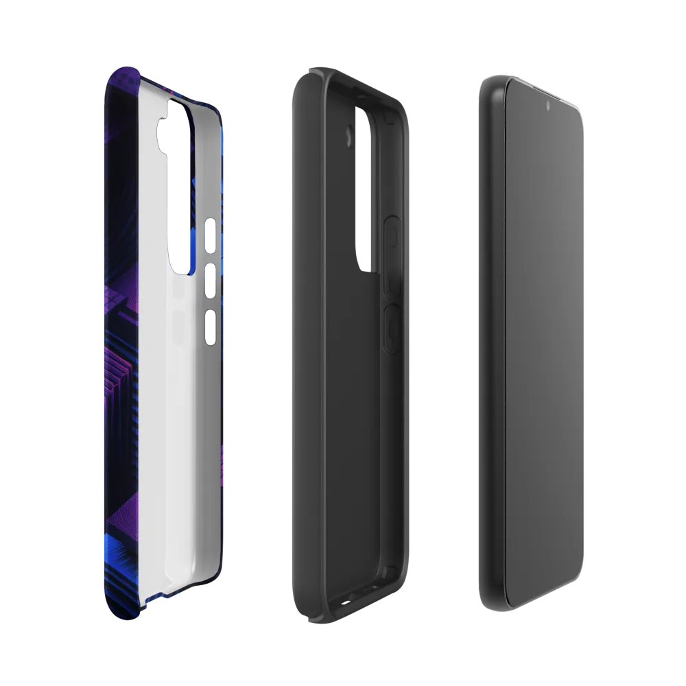 Geometric Dreams in Blue and Purple